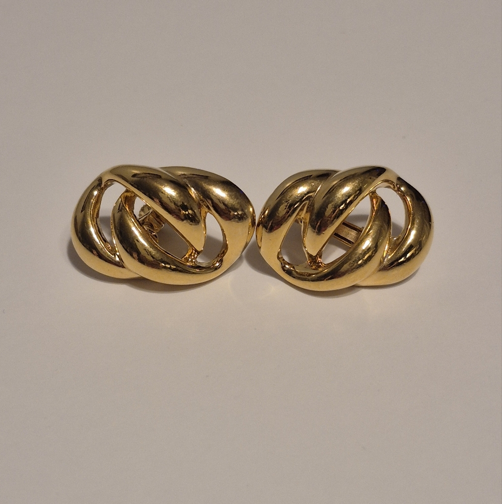 Napier Gold-Tone Knot Earrings